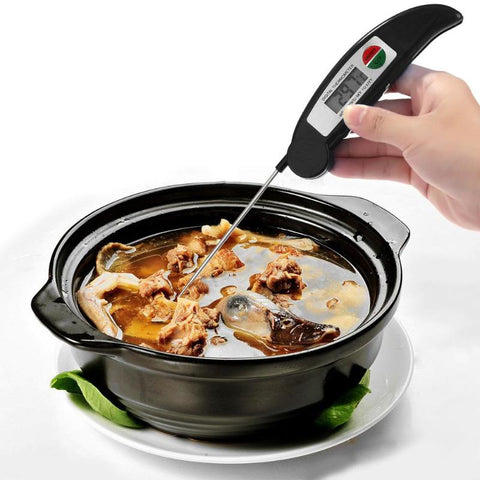 Image of Digital Meat Food Thermometer Probe Cooking BBQ Grill Thermometer Household Water Milk Kitchen Cooking Thermometer