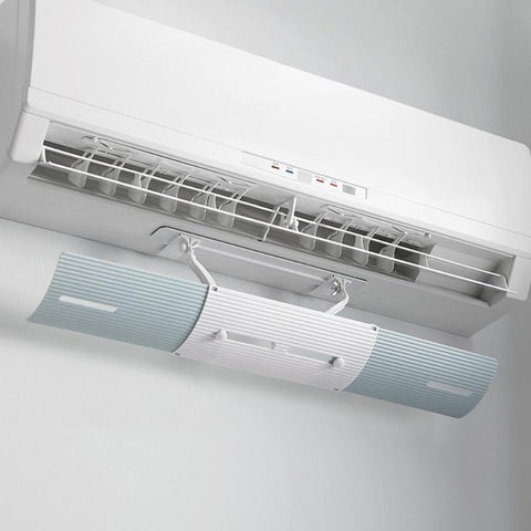 Image of Adjustable Air Conditioner Cover Anti-wind Shield Windshield Air Conditioning Baffle Shield Wind Guide Month