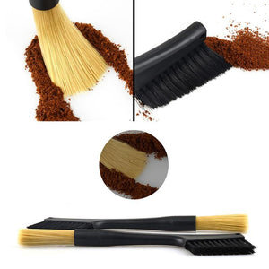 Removable Double Head Grinding Bean Machine Coffee Powder Grinder Cleaning Brush 2018 New Style Coffee Grinder Brushes Gadget