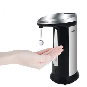 400ml ABS Automatic Liquid Soap Dispenser Smart Sensor Touchless Electroplated Sanitizer Dispensador for Kitchen Bathroom