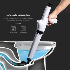 High Pressure Air Drain Blaster Gun Drain Clog Dredge Tools Powerful Toilet Plunger Auger Cleaner For Bathroom Kitchen Sink